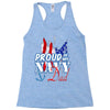 navy dad Racerback Tank