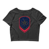 land of the free shield Crop Top