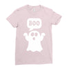 Ghost Boo Ladies Fitted T-Shirt