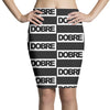 Dobre Black/White Pencil Skirts