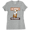 Hobbes For President Ladies Fitted T-Shirt
