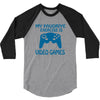 my favorite exercise is video games 3/4 Sleeve Shirt