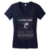 capricorn christmas ugly sweater Women's V-Neck T-Shirt