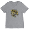 tiger roar scratch V-Neck Tee