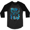 blue vectorfunk 3/4 Sleeve Shirt