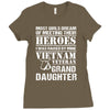 Vietnam Veteran Granddaughter Ladies Fitted T-Shirt
