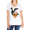dragon duel collide Ladies Curvy T-Shirt
