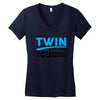 It's A Twin Thing Women's V-Neck T-Shirt