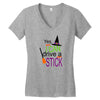 i can a drive a stick Women's V-Neck T-Shirt
