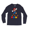run, mario run Long Sleeve Shirts