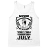 Never Underestimate Old Man Who Was Born July Tank Top