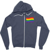 Rainbow Flag Zipper Hoodie
