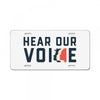 Women's March Hear Our Voice License Plate