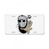 hockey mask halloween License Plate