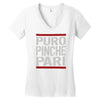 puro pinche pari funny Women's V-Neck T-Shirt