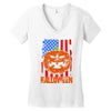 halloween american flag halloween american flag Women's V-Neck T-Shirt
