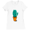 cat tus Ladies Fitted T-Shirt