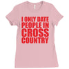 i only date people Ladies Fitted T-Shirt