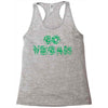 go vegan 4 Racerback Tank