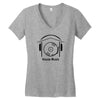 house music Women's V-Neck T-Shirt