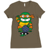 lucky turtle Ladies Fitted T-Shirt