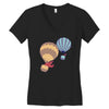 hot bear balloon Women's V-Neck T-Shirt