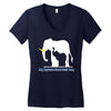only elephants should wear ivory Women's V-Neck T-Shirt