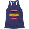 i never dreamed i'd grow up to be a super cool motocross mom but here Racerback Tank