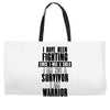 i am warrior Weekender Totes