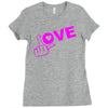 fuck love party Ladies Fitted T-Shirt