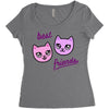 best friends Women's Triblend Scoop T-shirt