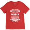 Super Cool Pawpaw Of A Freaking Awesome Granddaughter V-Neck Tee