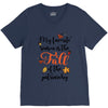 my favorite season is the fall of the patriarchy V-Neck Tee
