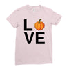 love pumpkin Ladies Fitted T-Shirt