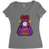 happy birthday monster Women's Triblend Scoop T-shirt