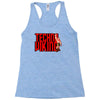 funny techno viking 3, ideal birthday present or gift Racerback Tank
