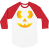 funny halloween jack o lantern kids 3/4 Sleeve Shirt