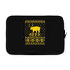ugly sweater party beer bear funny Laptop sleeve