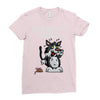 anxious cat Ladies Fitted T-Shirt