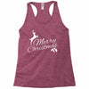 merry christmas flower Racerback Tank