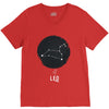 Leo Zodiac Sign Minimal Design V-Neck Tee