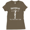 skinhead til i die! Ladies Fitted T-Shirt