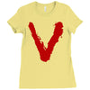 the new series visitors Ladies Fitted T-Shirt