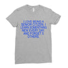 i love being a senior citizen Ladies Fitted T-Shirt
