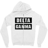 Delta Gamma Black Zipper Hoodie