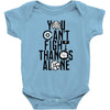 Fight Alone Avengers Baby Bodysuit