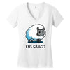 ewe crazy Women's V-Neck T-Shirt