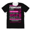 quens are born in february All Over Women's T-shirt