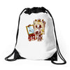 triple beagle portrait Drawstring Bags