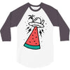 summer alien invasion bright color 3/4 Sleeve Shirt